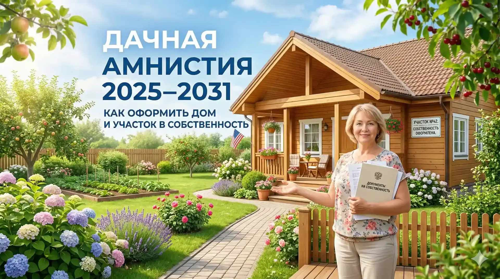 Дачная амнистия 2025–2031: как оформить дом и участок в собственность