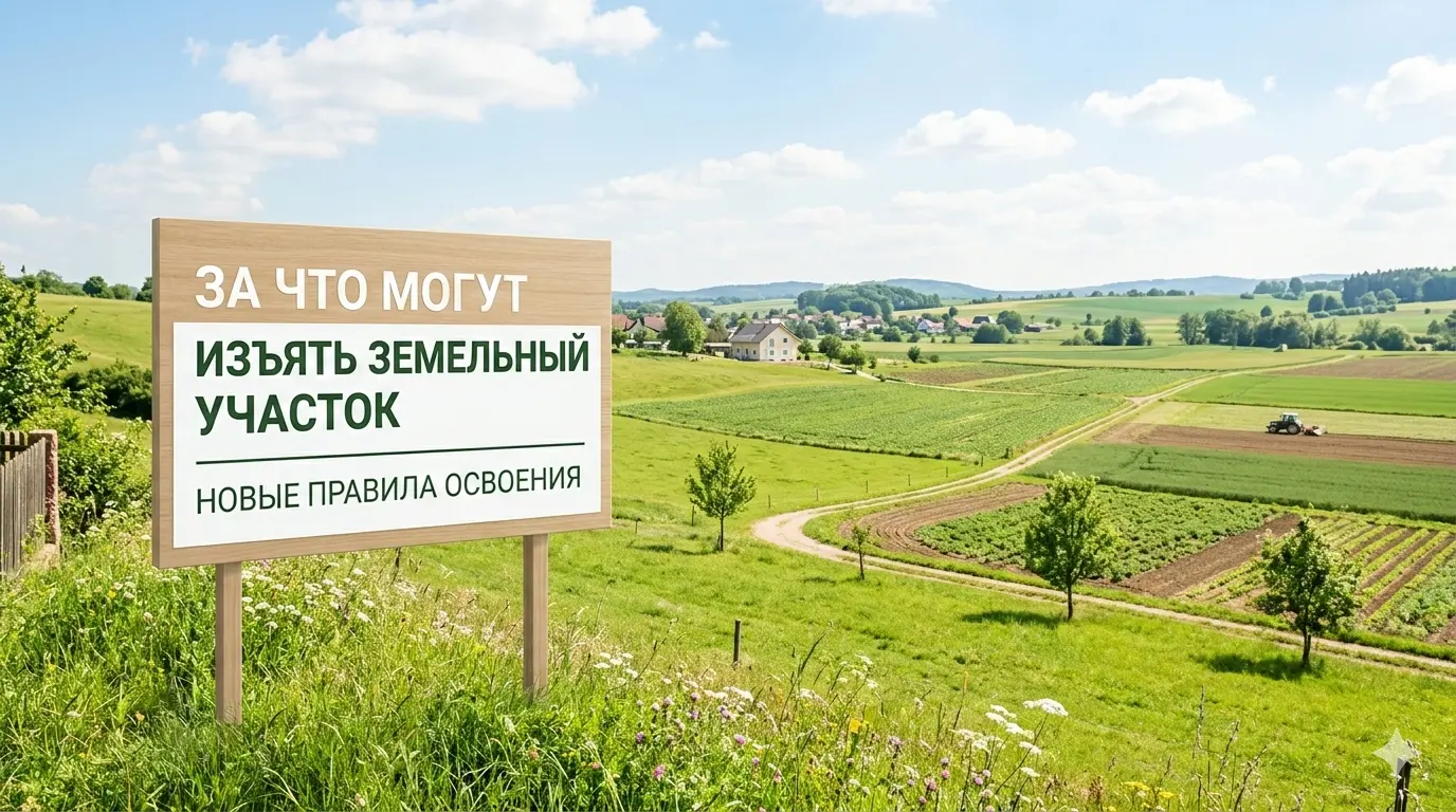 За что могут изъять земельный участок: новые правила освоения с 1 марта 2025