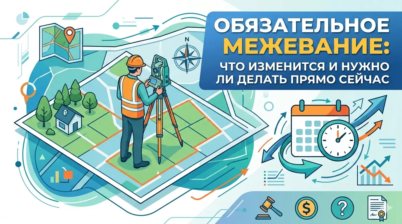 Обязательное межевание с 2026: что изменится и нужно ли делать прямо сейчас