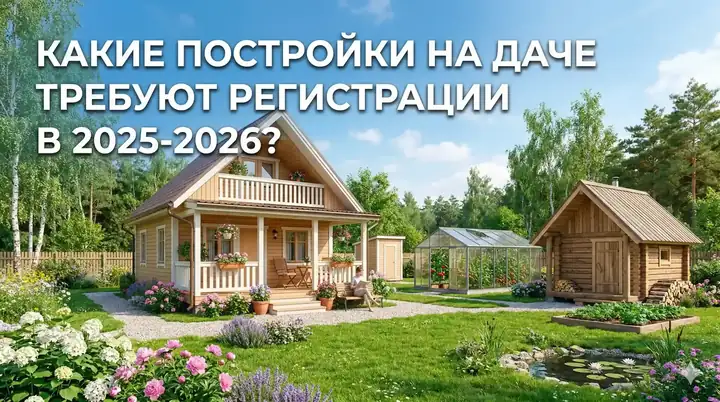 Какие постройки на даче требуют регистрации в 2025-2026?