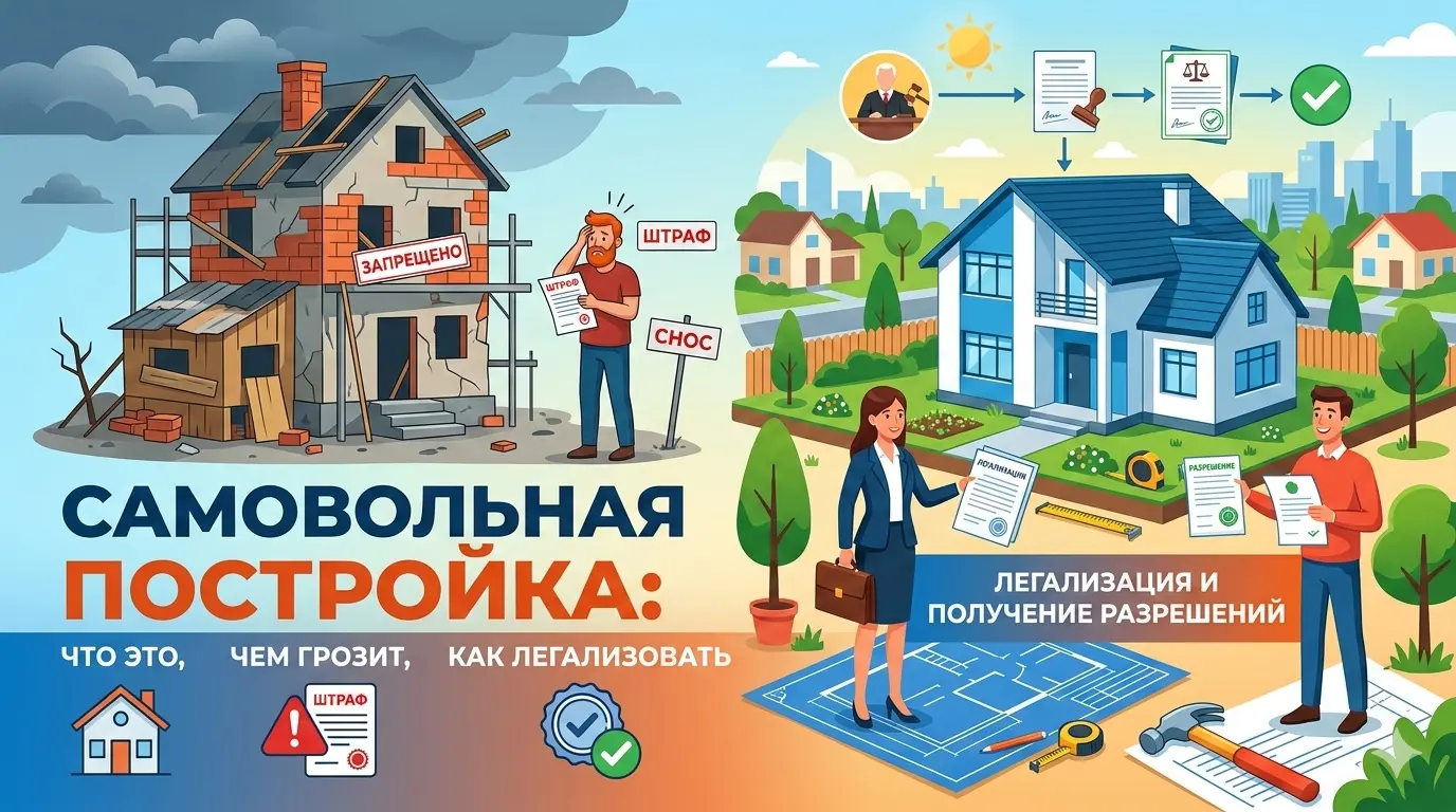 Самовольная постройка: что это, чем грозит и как легализовать
